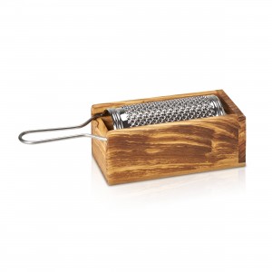 Olivenholz Parmesanreibe - ca. 19 x 8 x 7cm