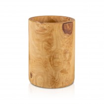 Olivenholz Utensilo groß - rund - ca. 10 x 10 x 15cm