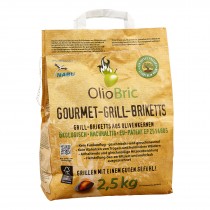 OlioBric - ökologische Grill-Briketts aus Olivenkernen für Gourmets