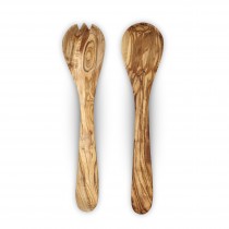 Olivenholz Salatbesteck - ca. 30cm   14055