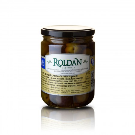 Violette Oliven - geteilt /eingelegt - 240g - Roldan