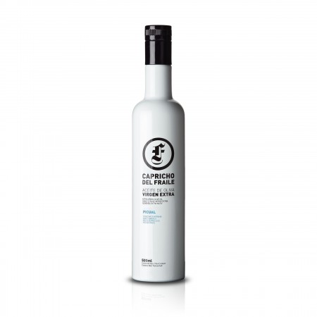 Capricho del Fraile  Frühe Ernte - Picual - 500ml Olivenöl in der Front-Ansicht