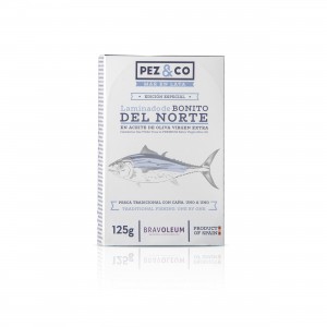 Bravoleum - Pez & Co Laminado de Bonito del Norte - Thunfish eingelegt in feinstem Olivenöl