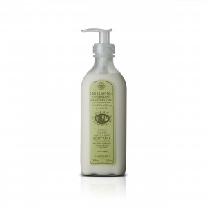 Bodylotion mit Bio-Olivenölvon Marius Fabre aus Frankreich im praktischen Pumpspender