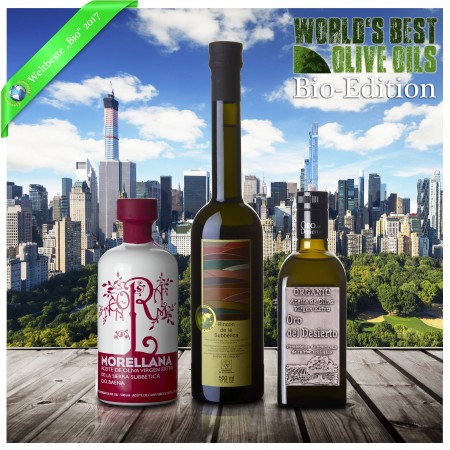 Weltbeste Bio-Olivenöle 2017 (WBOO) - 3er Siegerpaket
