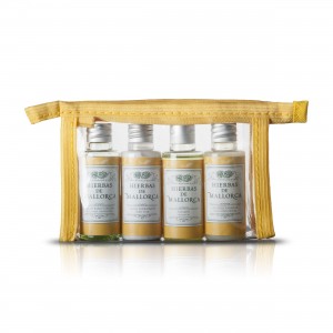 Hierbas de Mallorca Kosmetik Reise-Set inkl. transparenter Tasche mit Reißverschluss