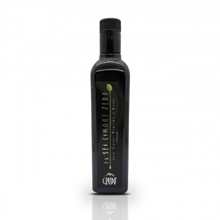Crudo Sei Cinque Zero - 500ml - Schiralli - Testsieger Olivenöltest 2022 - Feinschmecker 2021 und 2017 - Olio Award